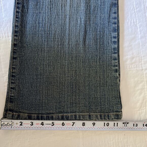 US Polo Assn Jeans Women 20 Vintage Wash Blue Stretch Denim Bootcut - Picture 14 of 16